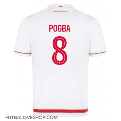 Dres AS Monaco Paul Pogba #8 Domáci 2025-26 Krátky Rukáv Dres AS Monaco Paul Pogba #8 Domáci 2025-26 Krátky Rukáv